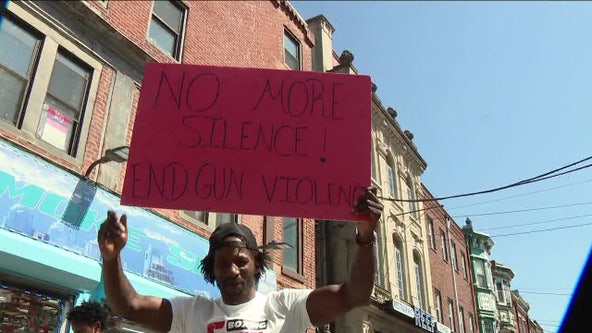 Youth march to end gun violence gathers at site of South Street shooting