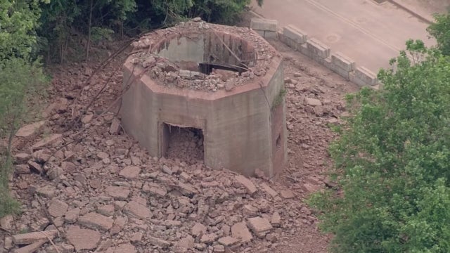Video: Brick stack at former FMC site in Delaware County demolished