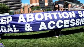 'No party for America': Pro-choice rallies held at the yard of Independence Mall on the 4th of July