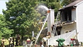 Firefighters rescue man trapped on roof of Bucks County condo fire