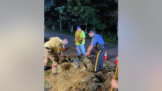 Dog rescued from drain pipe after being trapped for a week in South Jersey, police say