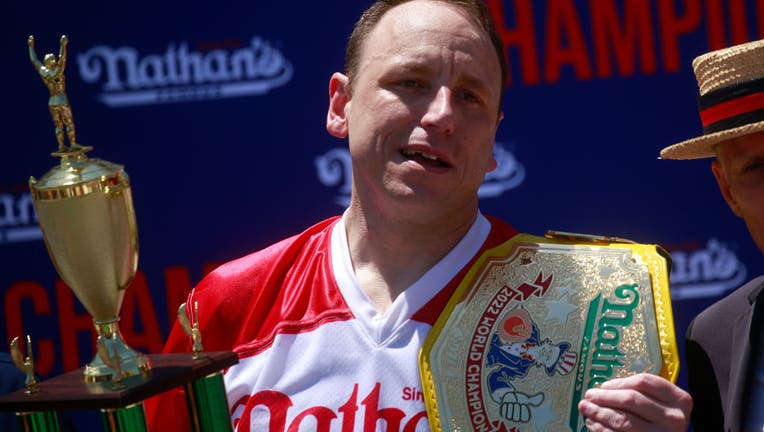 57ab263b-Annual 4th Of July Hot Dog Eating Competition Held On Coney Island