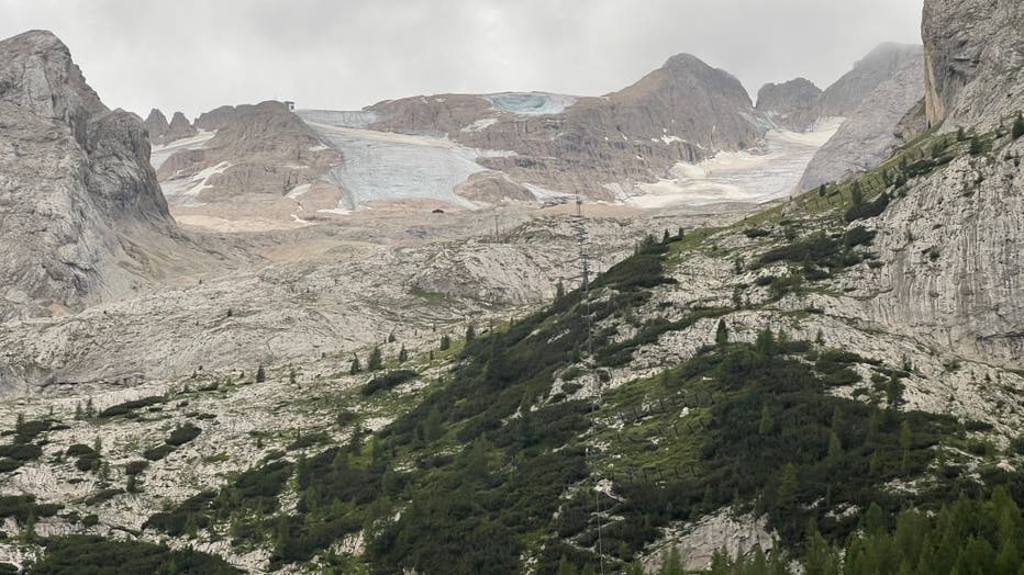 Glacier collapse in Dolomites