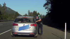Watch: Trooper with ‘cat-like’ reflexes catches dog as it jumps out of car window