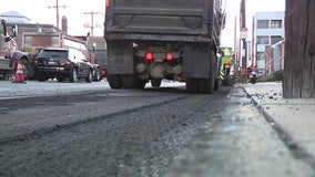 Workers begin months-long repaving project of Washington Avenue