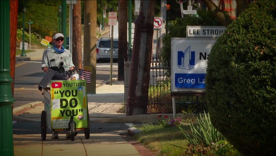 'Try the first step': Utah man makes stop in Montgomery County on his walk across America