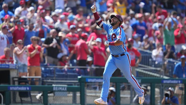 Philadelphia Phillies finish 4-game sweep of Nationals with 4 homers in 13-1 win