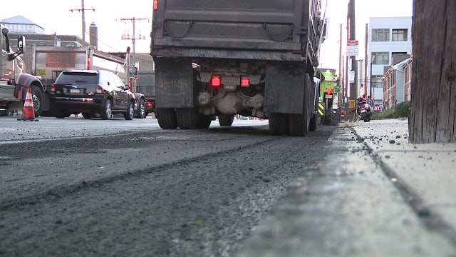 Workers begin months-long repaving project of Washington Avenue
