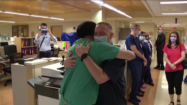 New Jersey man thanks hospital staff after recovering from massive heart attack