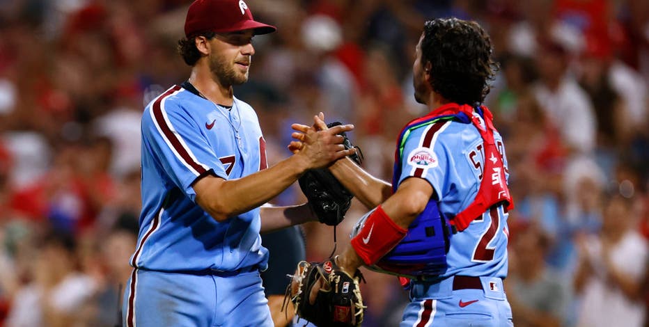 Aaron Nola strikes out 11 Reds as Phillies sweep four-game series