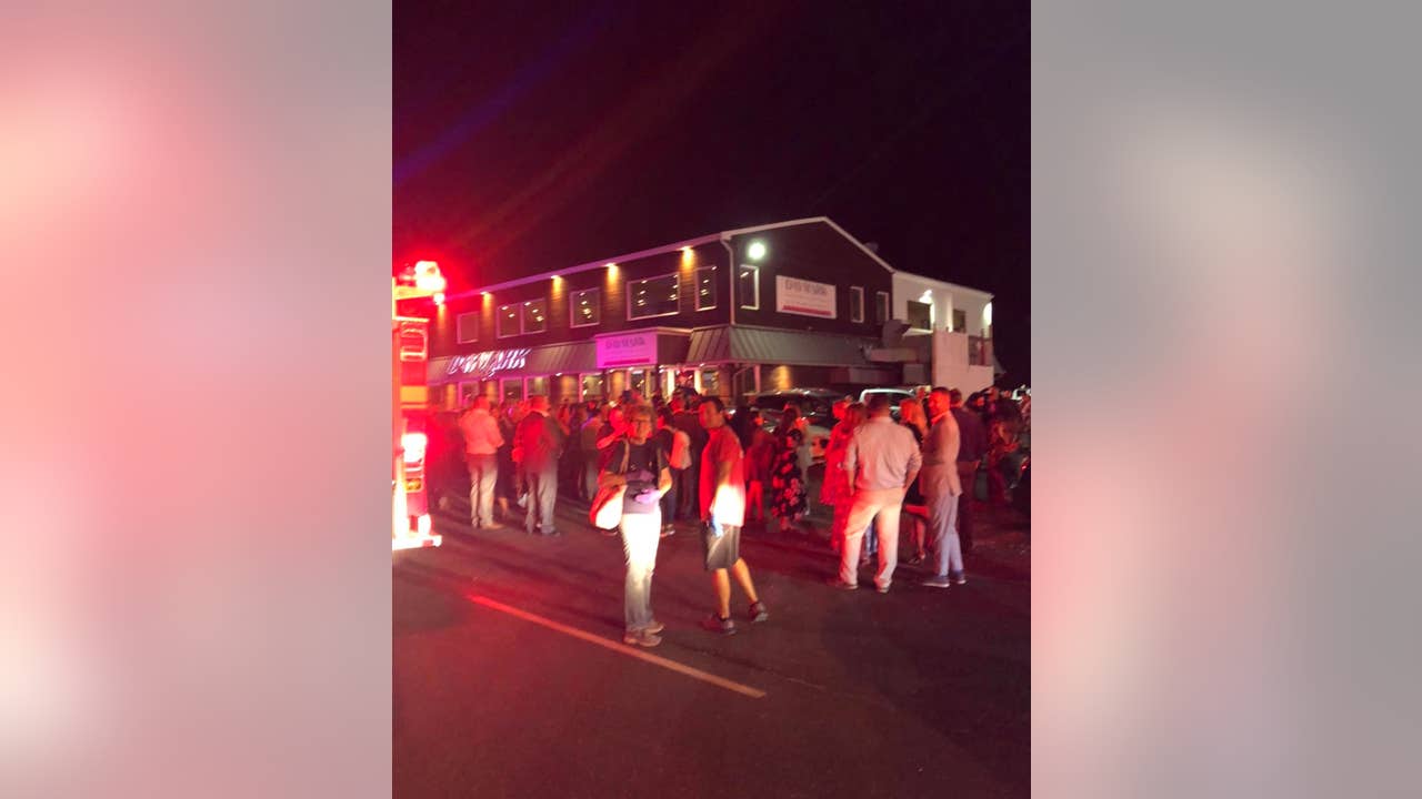 Crowds evacuated as second floor caves in at Ocean County bar, fire