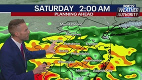 Weather Authority: Remnants of Ian move into the Delaware Valley, bringing heavy rain Friday night