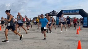 Good beach and running weather at Jersey Shore on Labor Day