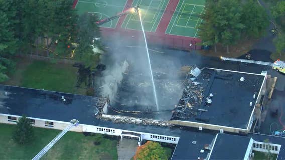 Roof of Ewing Senior and Community Center collapsed as crews battled 3-alarm fire