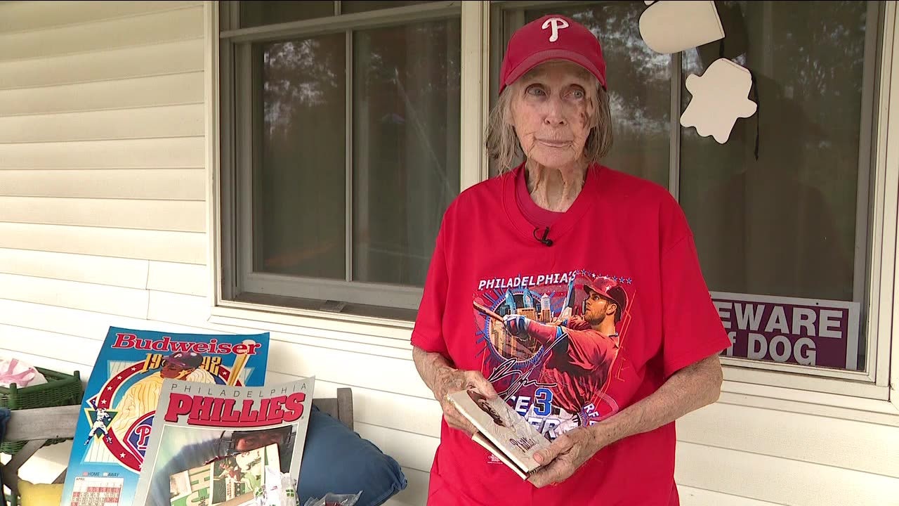 Devoted Phillies fan defies odds against cancer, hopes she can be a good  luck charm as Phillies take on Astros