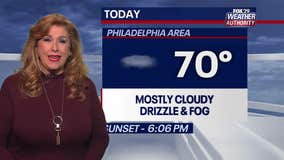 Weather Authority: Wednesday morning to be foggy with spotty showers ahead of cloudy afternoon