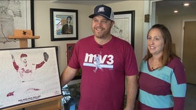 Philadelphia “art of words” creator credits Phillies for launch of his business, meeting his wife