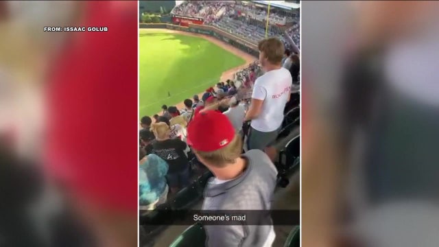 Video captures moment Atlanta Braves fan dumps beer on Phillies fan amid Philadelphia victory