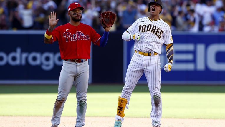 Padres outslug Phillies in game 2 of NLCS, series shifts to
