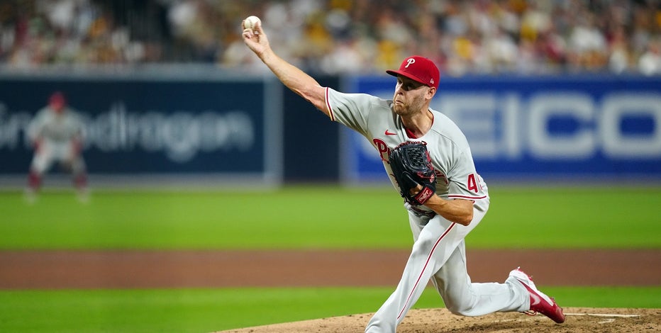 Phillies Vs. Padres: Zack Wheeler, Kyle Schwarber, Bryce Harper Star in  Phils' Game 1 Win – NBC Los Angeles