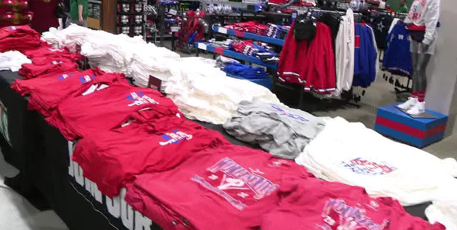 Phillies merchandise flying off shelves in store, online - CBS