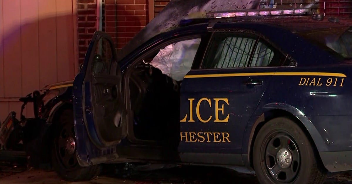 Officials: 1 injured after 2 Delaware County police cruisers crash in ...