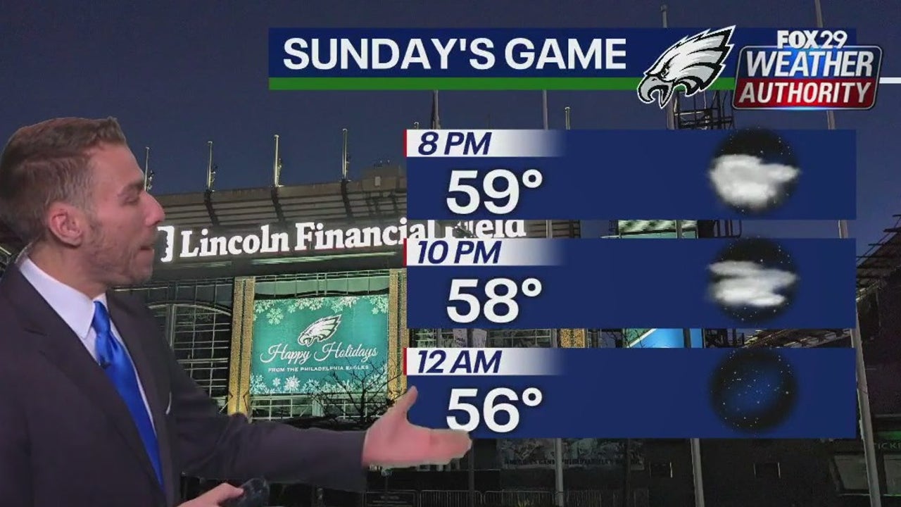 Weather Authority: Steady rainfall Sunday will taper off by Eagles game; wind remains - Vimarsana News