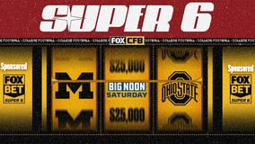 FOX Bet Super 6: Michigan-Ohio State BIG Noon Saturday $25,000 jackpot