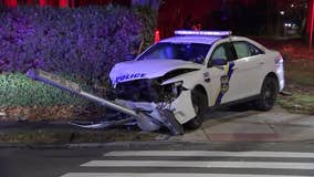 Police: Officer injured in two-vehicle crash in Germantown