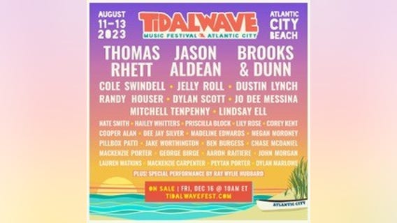 TidalWave Fest returning to Atlantic City next year with Jason Aldean, Brooks & Dunn, Thomas Rhett
