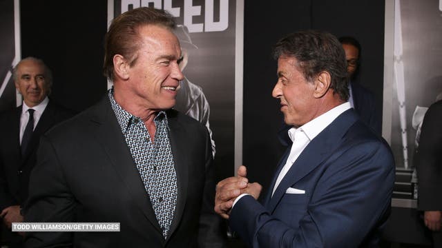 Bigger guns? More kills on-screen? Arnold Schwarzenegger details peak of rivalry with Sylvester Stallone