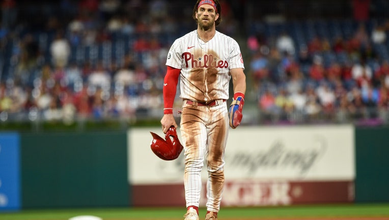 Bryce Harper takes the Philadelphia Phillies back to the World Series after  a 12-year slump in front of 45,485 phanatics