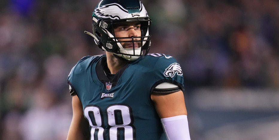 Eagles place TE Goedert on IR; sign veteran DT Joseph - The San Diego  Union-Tribune