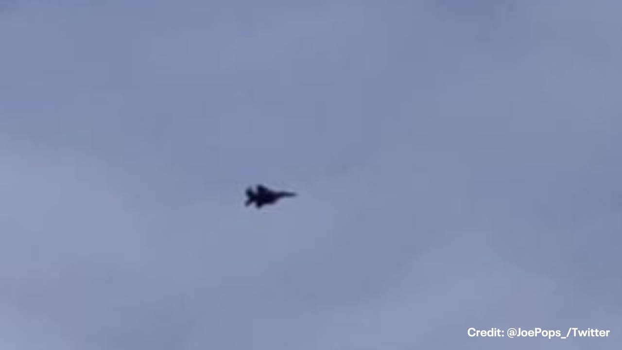 Fighter jets guide aircraft out of restricted airspace during President Biden’s departure from Delaware