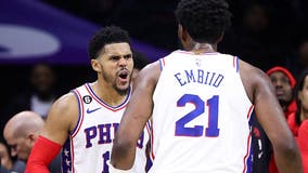 Harris, Embiid carry 76ers past Raptors 104-101 in overtime