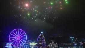 Rain, fog not enough to dampen party-goers celebrating the New Year at Penn's Landing