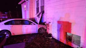 Car causes small fire, gas leak after crashing into Gloucester County home, police say
