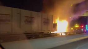 All lanes reopened on I-95 northbound in South Philadelphia after tractor-trailer fire