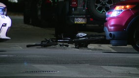 Philadelphia bike officer hit by car while riding bike in Queen Village