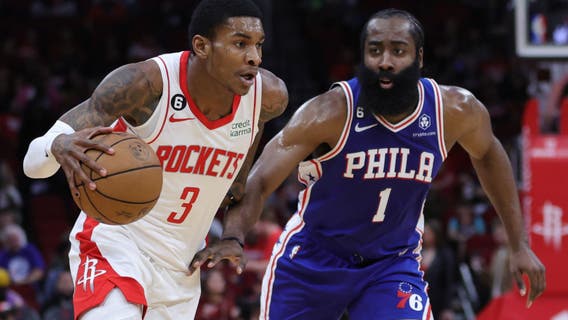 Rockets outlast 76ers in 2 OTs; Harden 4 for 19 in return