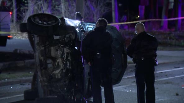 Driver critically injured after crashing into pole in Northeast Philadelphia, police say