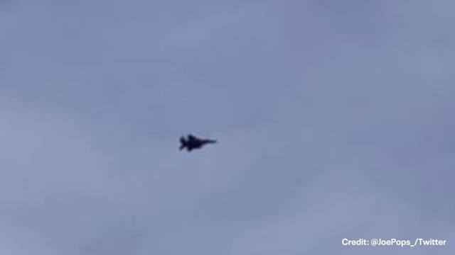 Fighter jets guide aircraft out of restricted airspace during President Biden's departure from Delaware