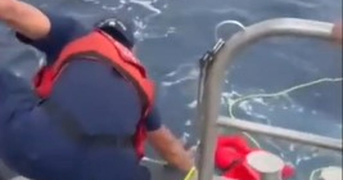 Coast Guard rescues fishermen after boat capsizes in rough seas | FOX ...