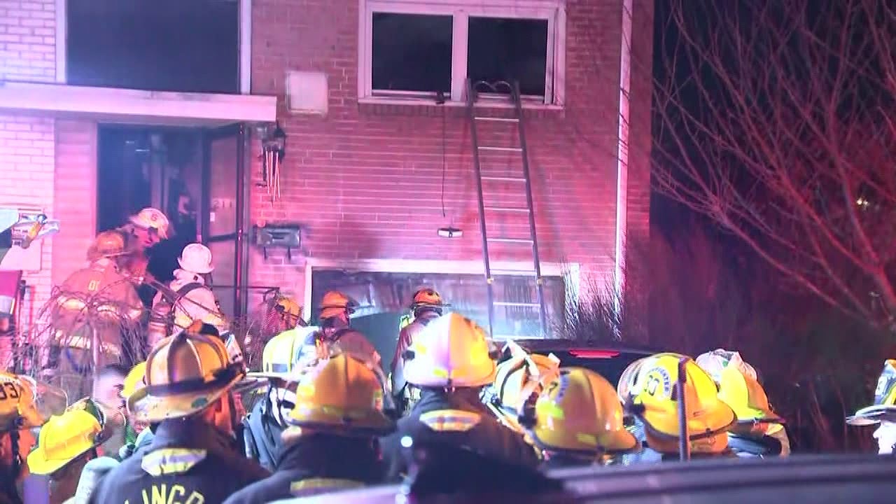 Officials: Firefighters rescue 1 person from burning Delaware County home