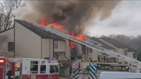 4 New Castle firefighters injured while battling 3-alarm townhouse fire