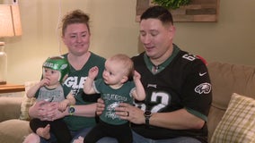 'I'll sign a baby!': Delco dad takes to social media, asking Jason Kelce to sign his babies