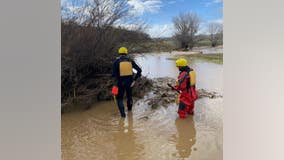 Search for 5-year-old boy swept away in California flood waters turns up one Nike