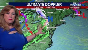 Weather Authority: System to bring light showers to area Tuesday as mild temperatures continue