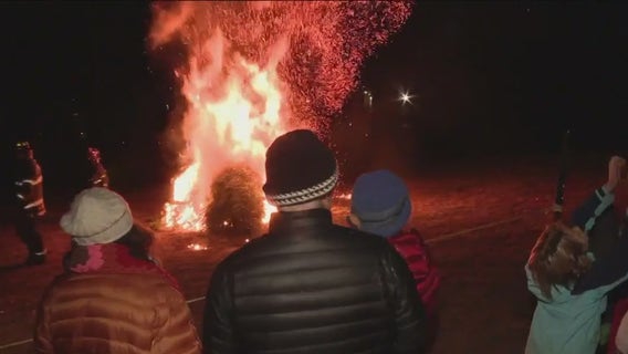 Montgomery County church hosts Christmas tree burning to promote fellowship