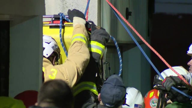 Man freed from collapsed trench in Allentown after hours-long rescue mission